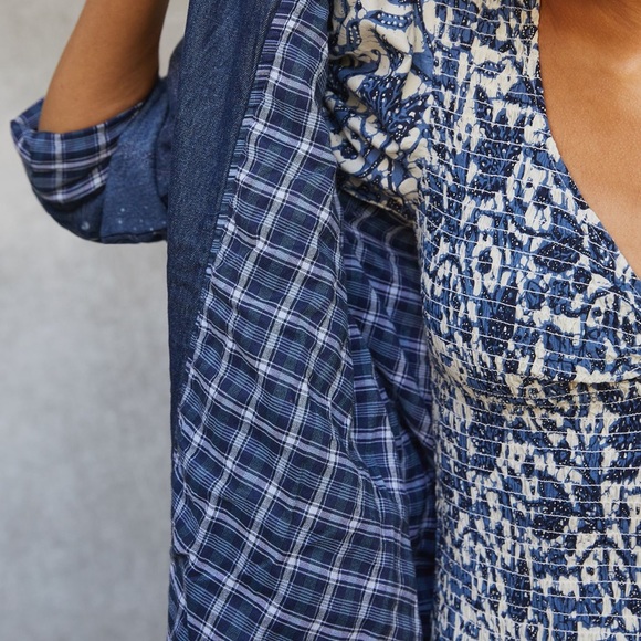 Anthropology quilted denim jacket XS - Picture 4 of 4